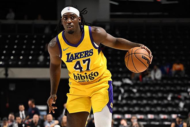 面對開拓者二隊打出全場最高分，湖人二隊鋒線新秀越來越自信瞭？