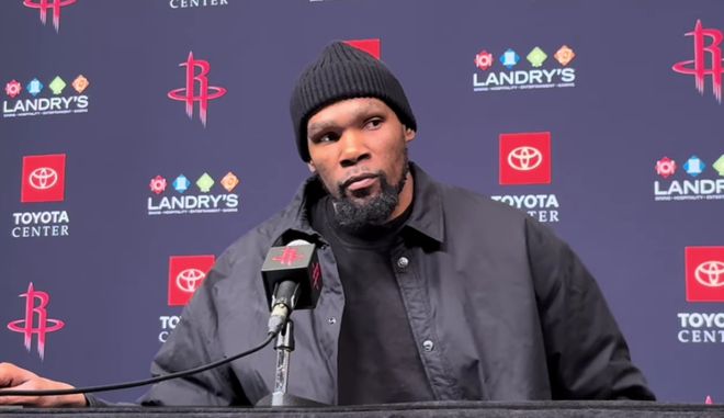 杜蘭特：火箭輸球責任在我 就算申京范弗利特在場對方也會包夾我